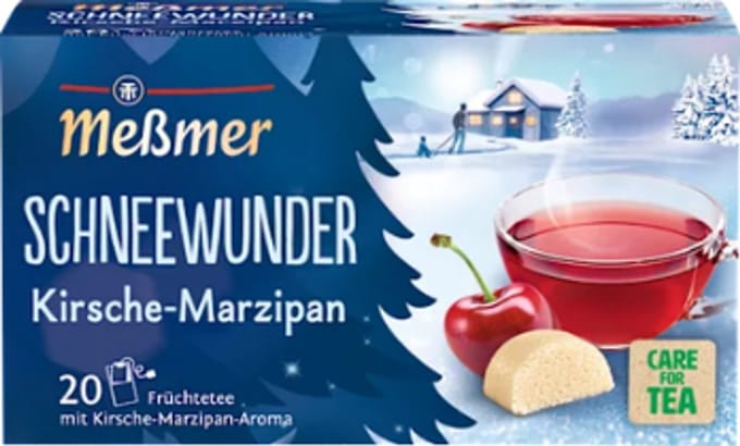 Winter Vruchtenthee Messmer Schneewunder Winterthee - Kers & Marsepein | Winter Edition
