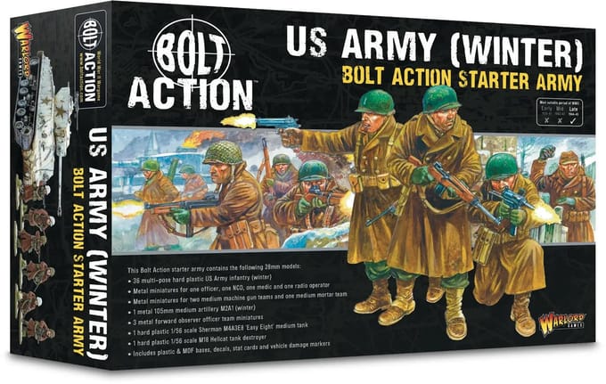 US army (winter) starter army (Bolt action nieuw)