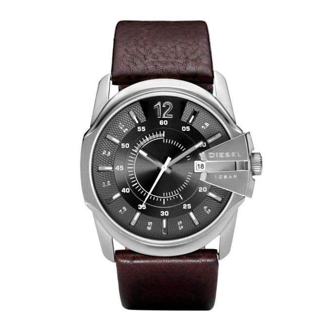 Diesel Master Chief DZ1206 Herenhorloge 45 mm - Zilverkleurig