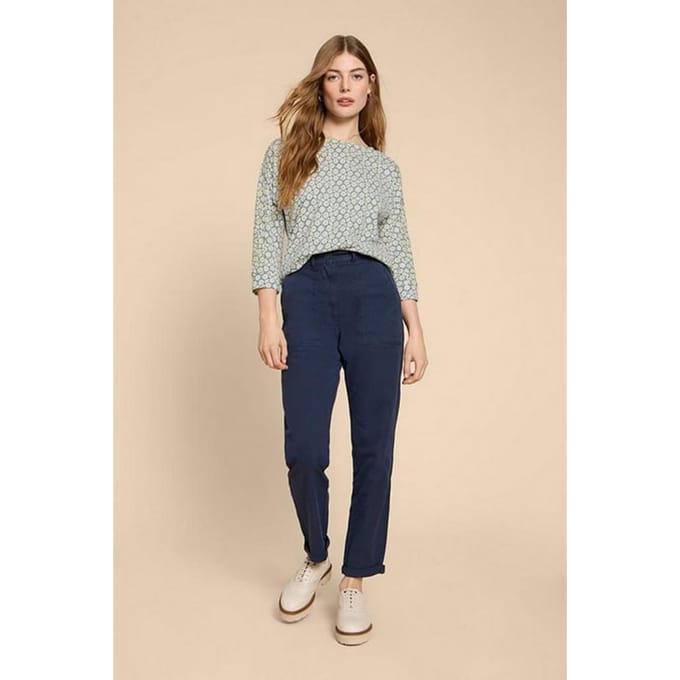 White Stuff Winnie Jersey Top White Print Taglia: 8 | Maglie a manica lunga Outlet | Donna | Bianco