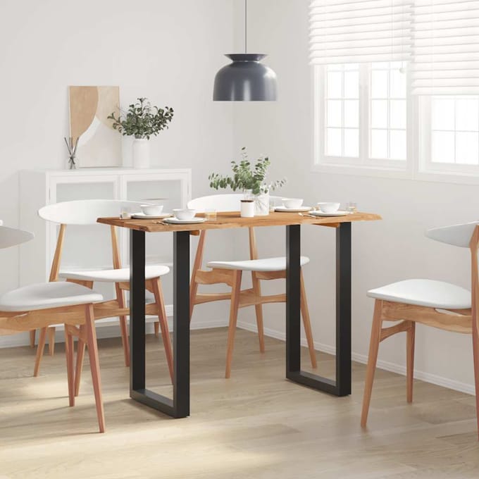 vidaXL - Eettafel - 110x50x76 - cm - massief - acaciahout