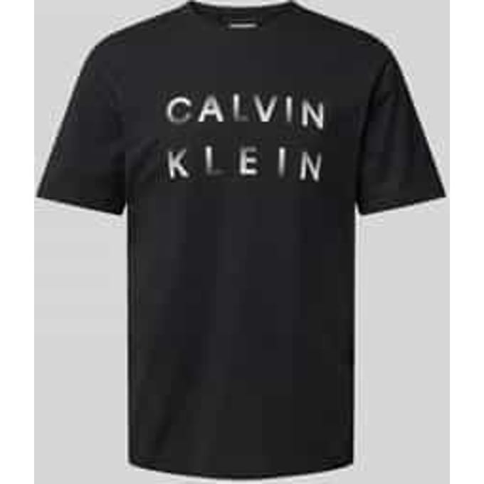T-shirt met labelprint