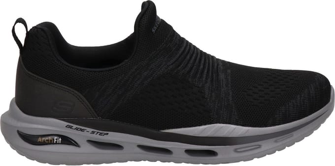 Skechers Arch Fit heren instapper - Zwart - Maat 40