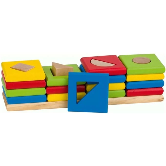 GOKI Sorteerbord - Kleuren En Vormen - Hout - Educatief - 2 Jaar