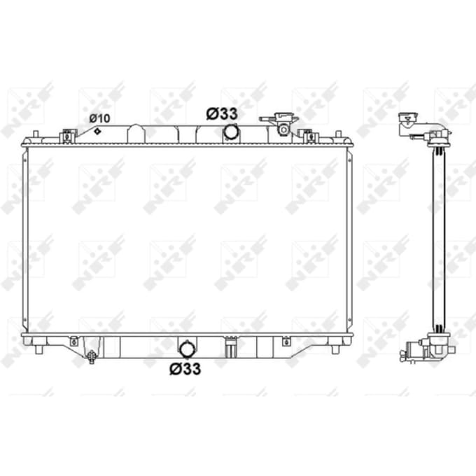 Radiator, motorkoeling NRF 58416