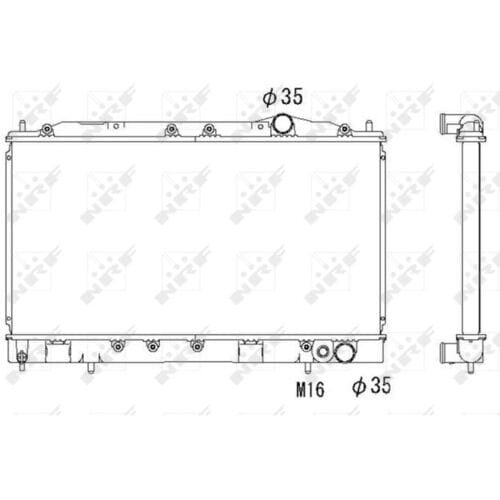 Radiator, motorkoeling NRF 53521