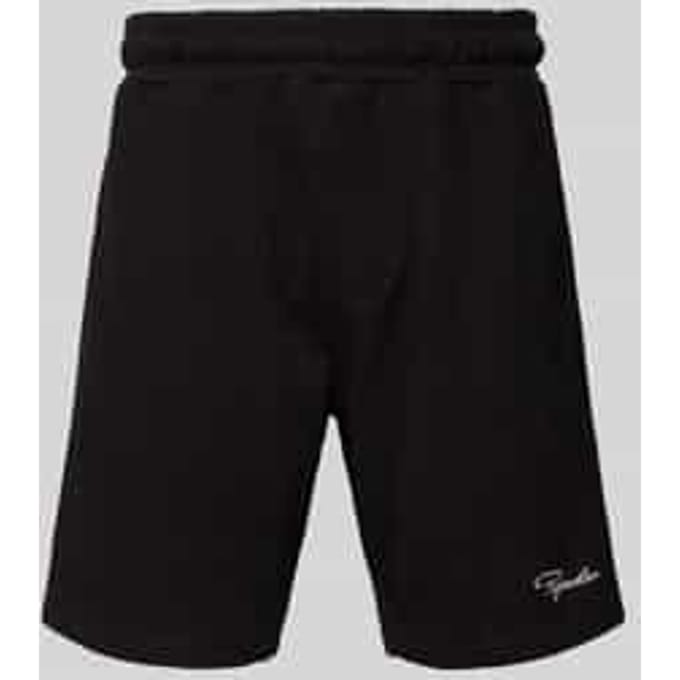 Sweatshorts met logostitching en steekzakken