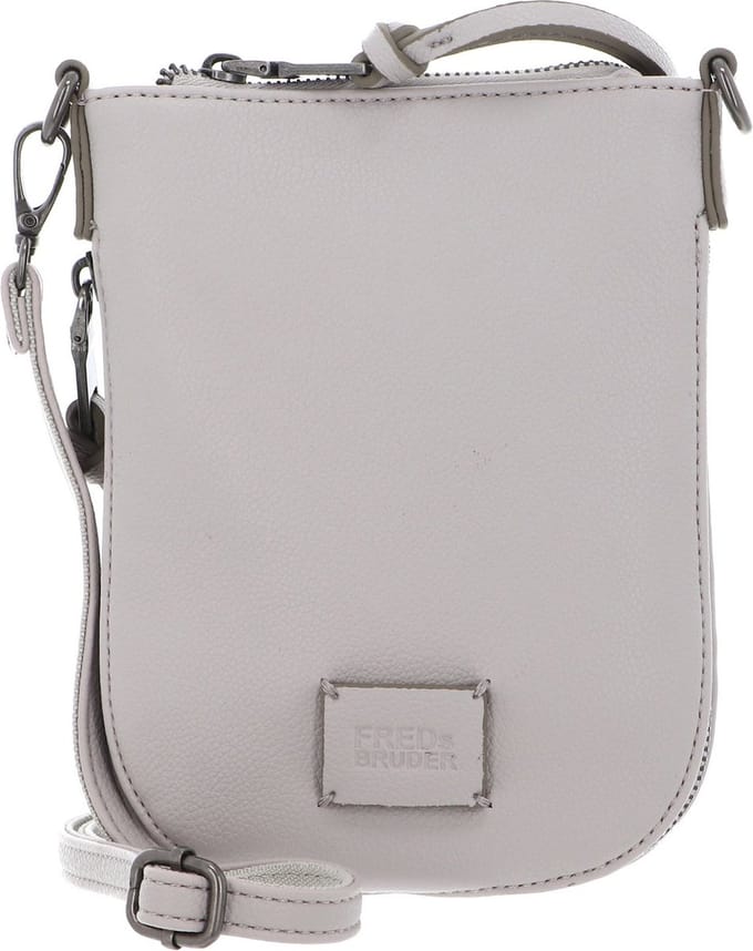 FREDsBRUDER Leren Schoudertas Bestie Essential Bag Cool Stone Lichtgrijs
