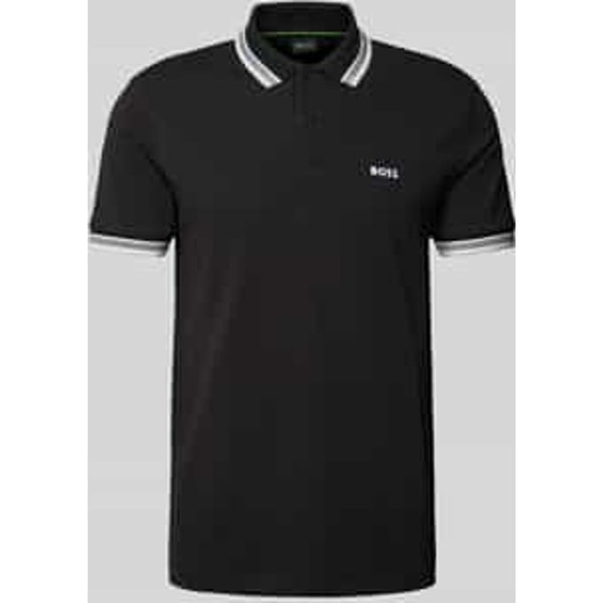 Regular fit poloshirt met labelstitching, model 'Paddy'