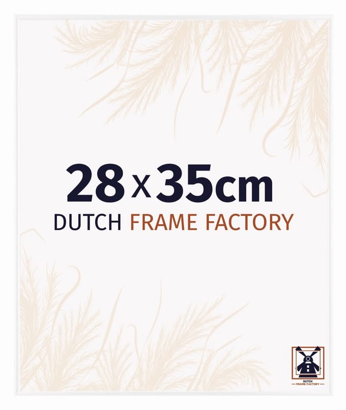 Fotolijst 28x35 cm - Kunststof - Wit Hoogglans - Easy