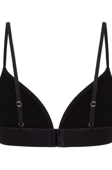 Hunkemöller Dames Lingerie Triangel bralette Smooth - Zwart - maat S