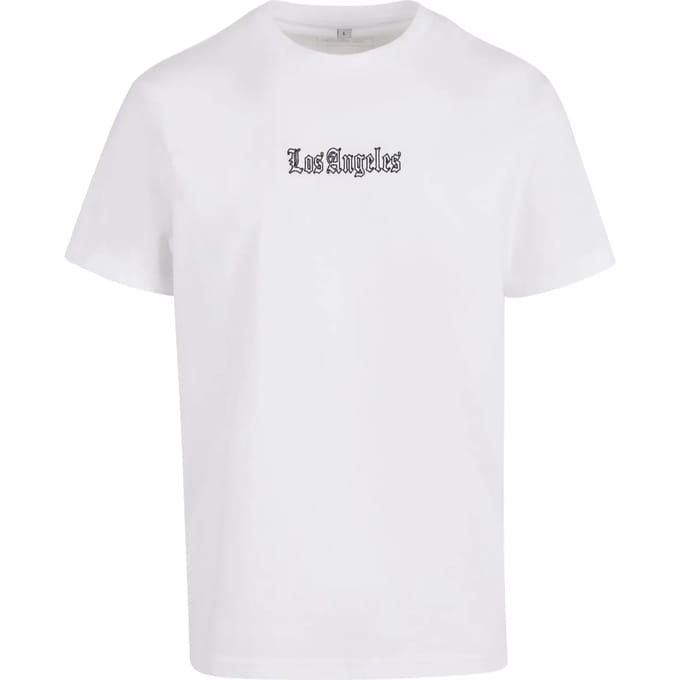 Mister Tee - Los Angeles EMB Heren Tshirt - M - Wit