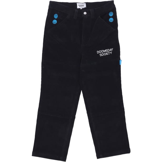 Dos Corduroy Pant Zwarte lange herenbroek