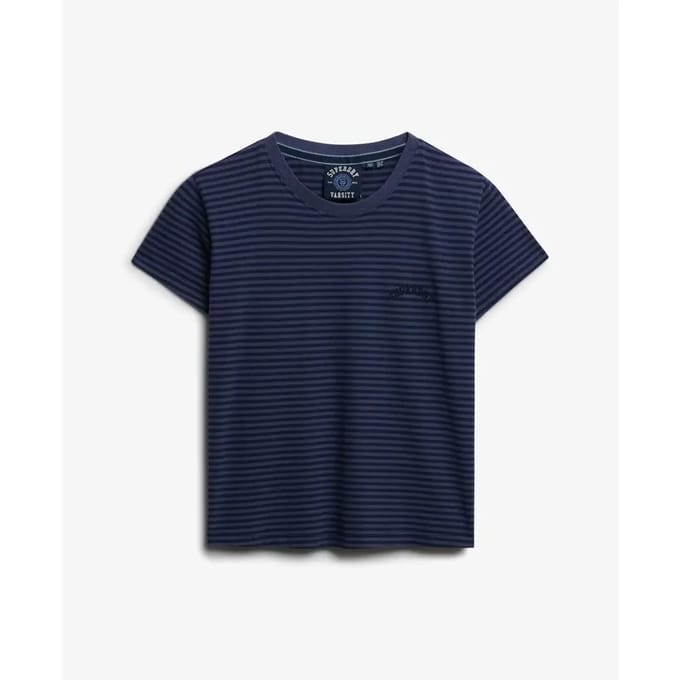 Superdry - Essential Logo Gestreept T-shirt Slanke Pasvorm - Dames - T-shirts
