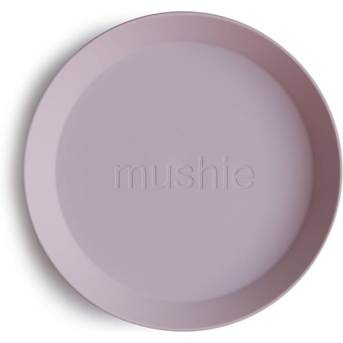 Mushie - Kinderservies Set 2 Borden Rond - Borden - Soft Lilac