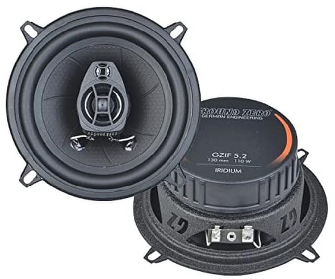Coaxiale 2-weg luidsprekers 130 mm met hoog rendement en lage resonantie