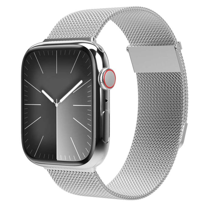 Vonmählen Milanese Loop 2 bandje voor de Apple Watch | 38/40/41/42 mm - Silver