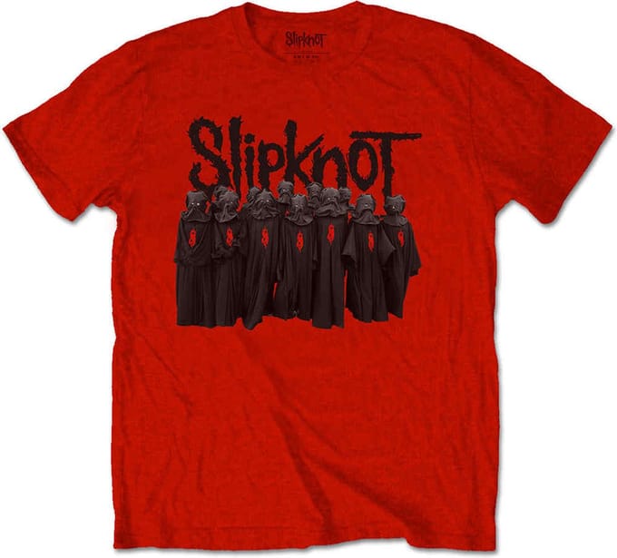 Slipknot - Choir Heren Tshirt - XS - Rood