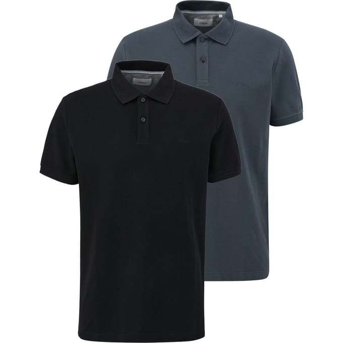 s.Oliver Poloshirt Basic Poloshirt Set van 2