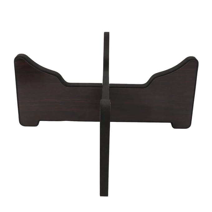 Tong Drum Beugel Palissander en Spons Afneembaar Draagbaar Handpan Drum Display Houder black