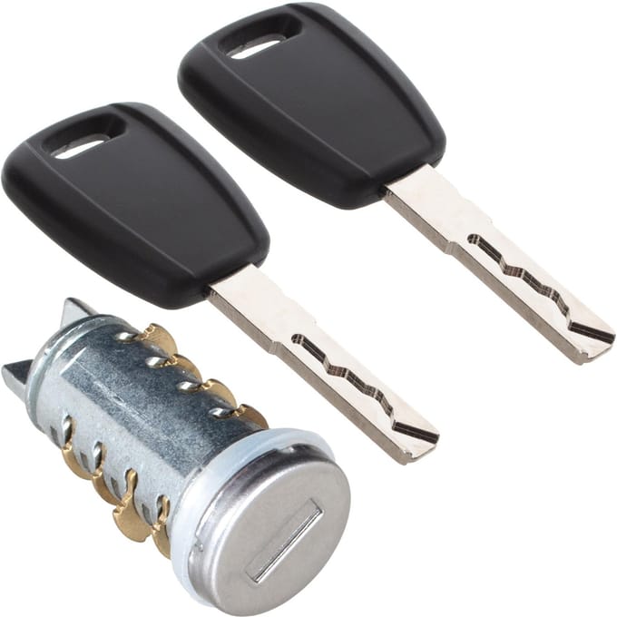 Modecar - Deurhandgrepen Slot Inzetstuk - Fiat Doblo I - 2 Sleutels