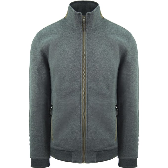 Hackett London Classic Fit heren grijs Harrington jack