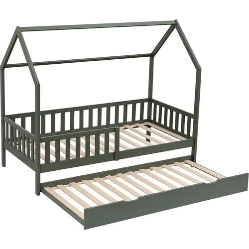Happy Garden Kinderschuifbed 190x90cm groen MARCEAU