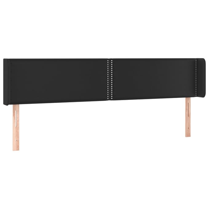 vidaXL - Hoofdbord - LED - 183x16x78/88 - cm - kunstleer - zwart