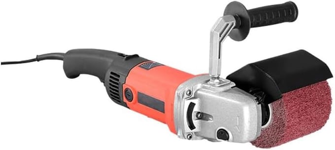 Polijstmachine - Schuurmachine Polijstmachine - Metaal Polijsten - Instelbare Snelheid - 100 mm rol - Grijs