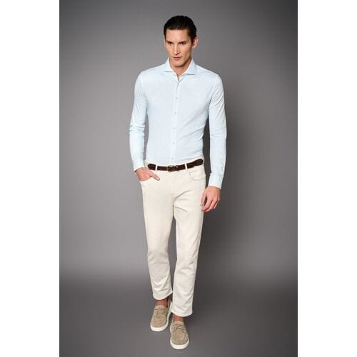 Desoto Luxury Overhemd Vague Pattern Design Teal / male