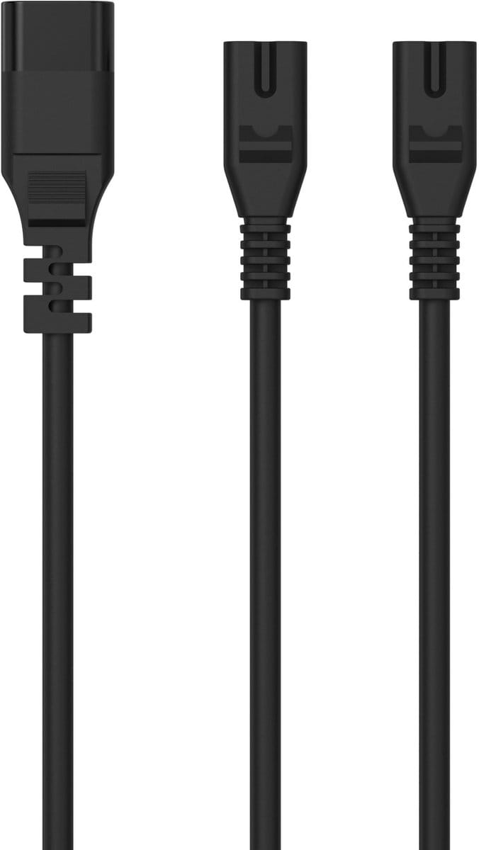 Sinox GO 2x C7 - C8 Y-stroomkabel | 2x 0,75mm | 0,50 meter