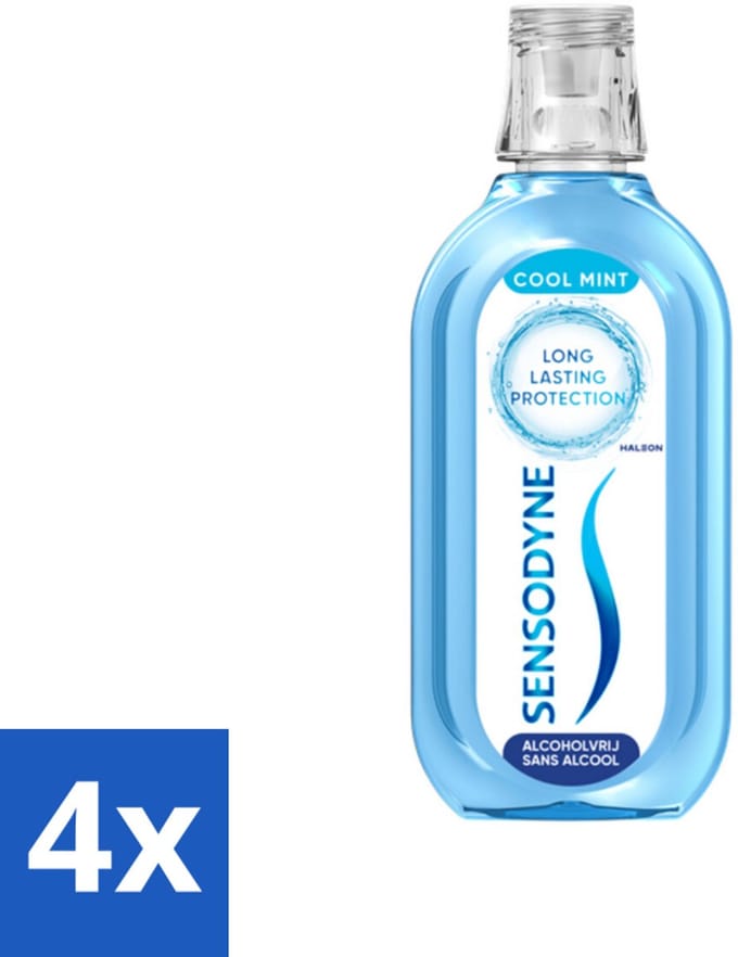 Sensodyne - Mondwater - Fresh & Cool - 500ml x 4