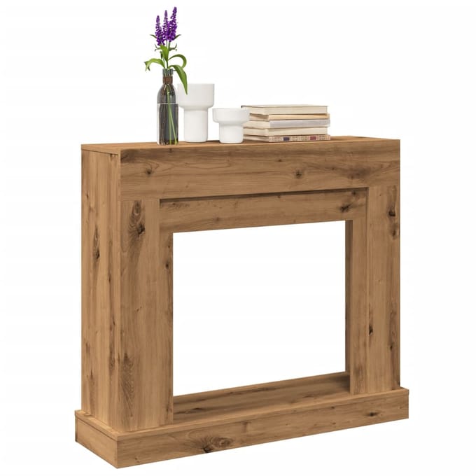 Encadrement de cheminée Chêne Artisan 100 x 30 x 87,5 cm Bois d'ingénierie
