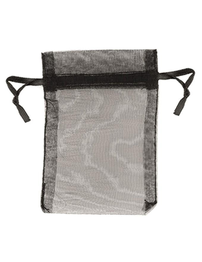 Organza buidels 9x12 - 10 stuks zwart