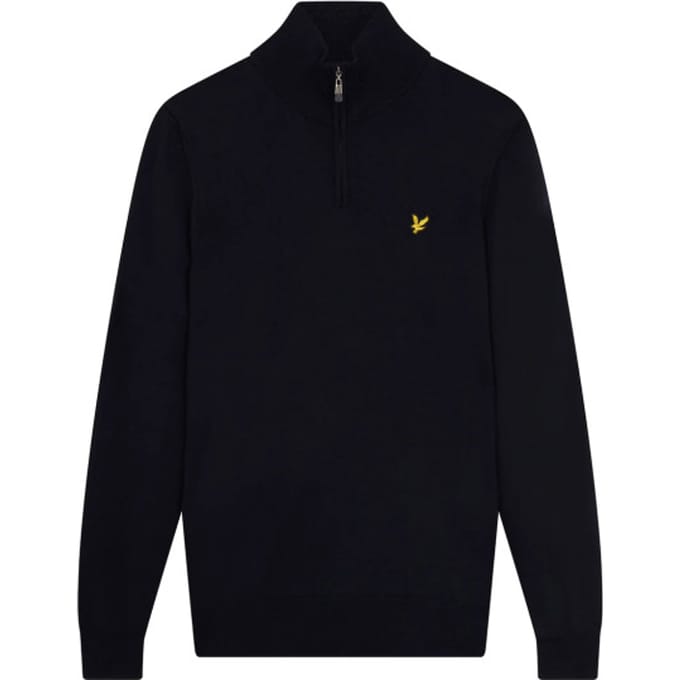 1/4 rits trui Lyle & Scott Core Merino Mix