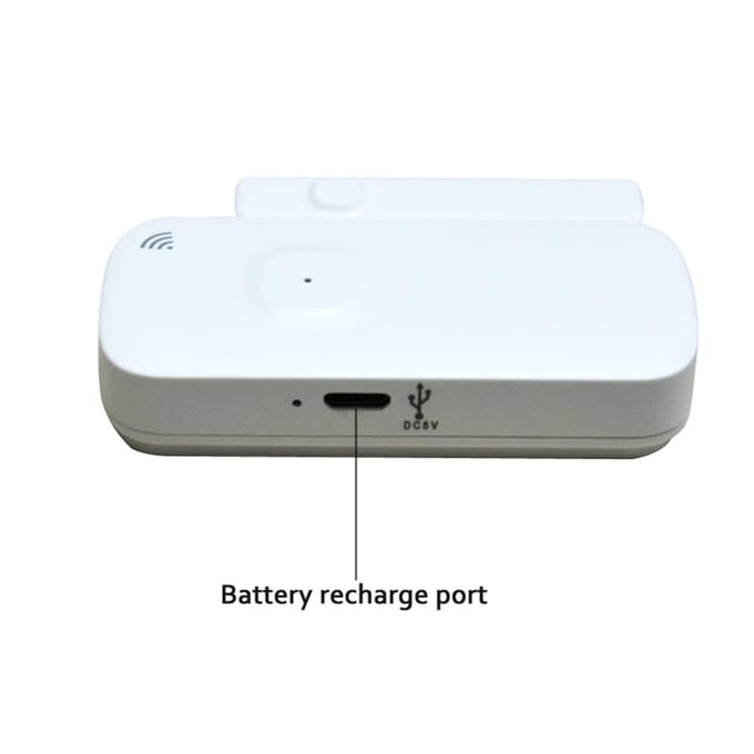 WIFI Deur Sensor Tuya APP Bediening Deur Raam Opening Beveiliging Alarm Sensor Magnetische Schakelaar 1pcs wit