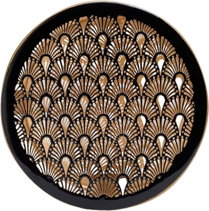 Branded By Wandhanger Art deco zwart 20.5 cm