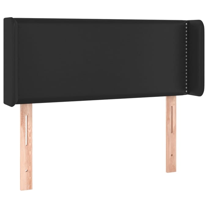 vidaXL - Hoofdbord - LED - 93x16x78/88 - cm - kunstleer - zwart