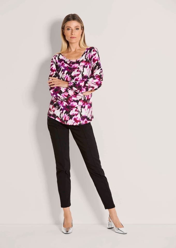 MADELEINE Blouse Viscose-blouse met boothals