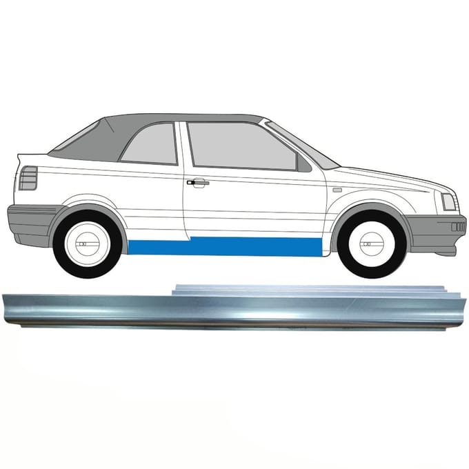 Reparatie dorpel voor Volkswagen Golf 3 1991-1998 / Rechts / CABRIO