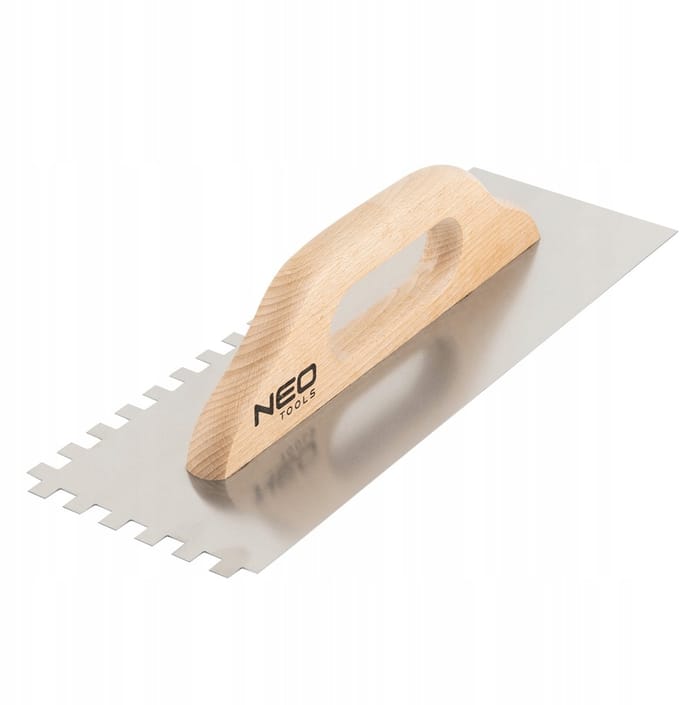 NEO Serie - Roestvrijstalen Troffel - 480 x 128 mm - Houten Handvat
