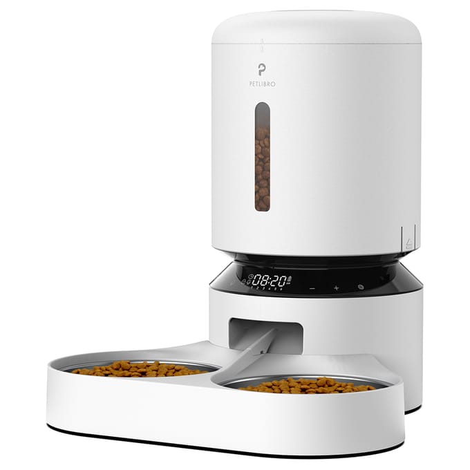 Petlibro Granary Automatische Dubbele Voerbak - Kattenvoerbak - 5 L - Wit