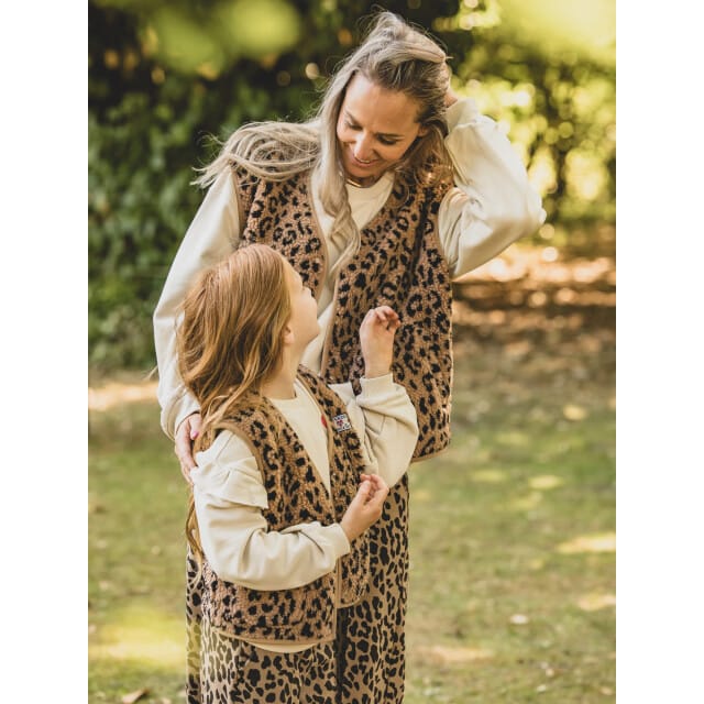 LXS - the female concept - Dames Gilets - Maat M/L - in de kleur beige van100% Polyester -2532-9016-924