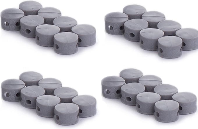 Plombeerzegels grijs | 200 stuks | Ø9mm