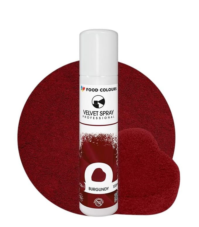 Velours en Spray Bordeaux Food Colours Velvet 100 ml Bordeaux