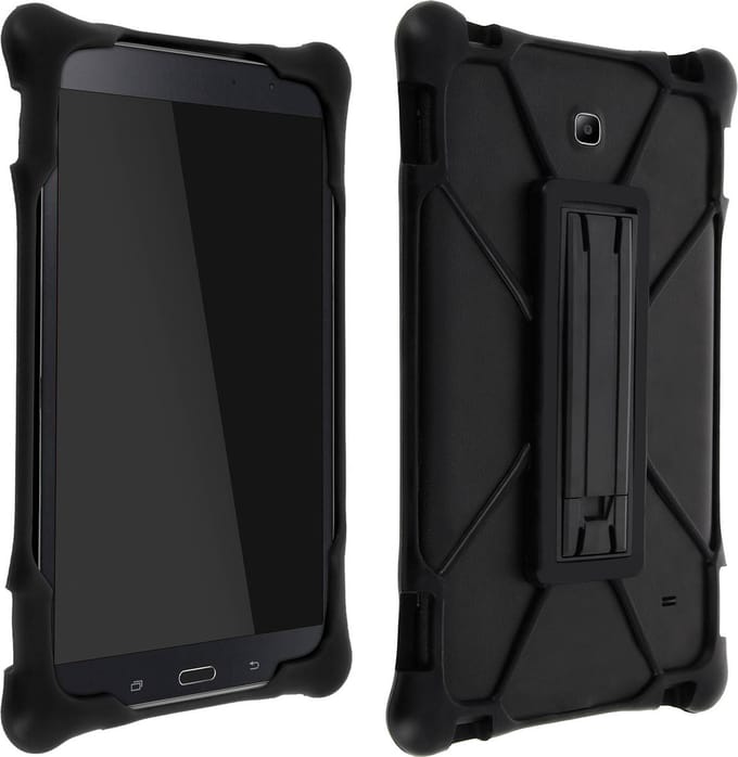 Avizar Hoes Bumper, Universeel met ondersteuning voor 9 Tablet, Zwart