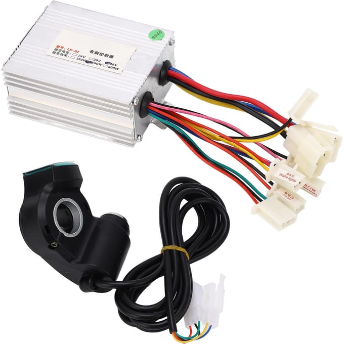 Elektrische Fiets Motor Controller Kit 350W Warmteafvoer Vermogensweergave Conversie Controller Kit white