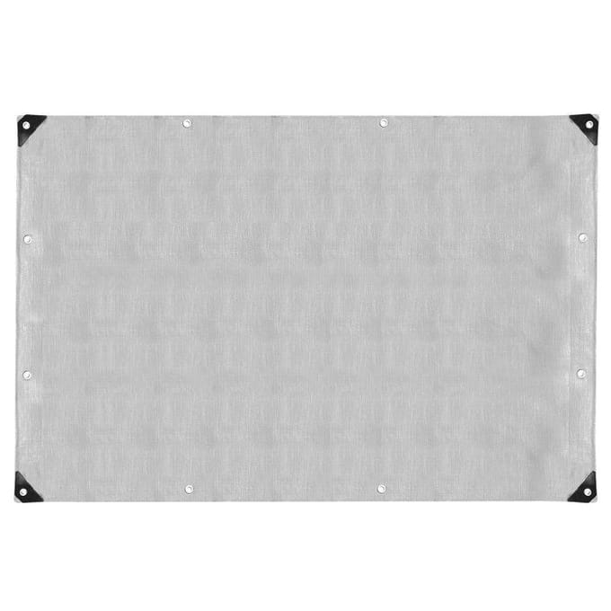 Springos Afdekzeil | Dekzeil | Zeildoek | Waterdicht | PVC | 6 x 8 m | 130 g/m2 | Grijs
