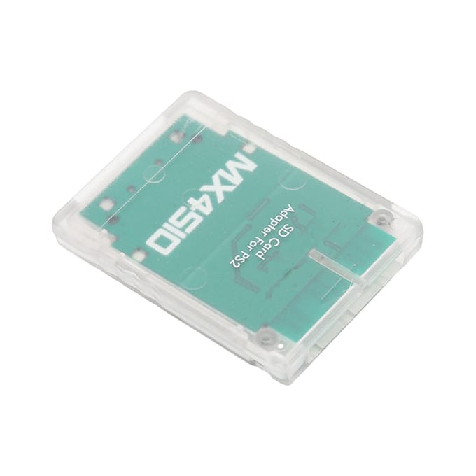 Opslagkaartadapter Transparant Plug and Play Professionele Gameconsole Geheugenkaartlezer voor PS2 white