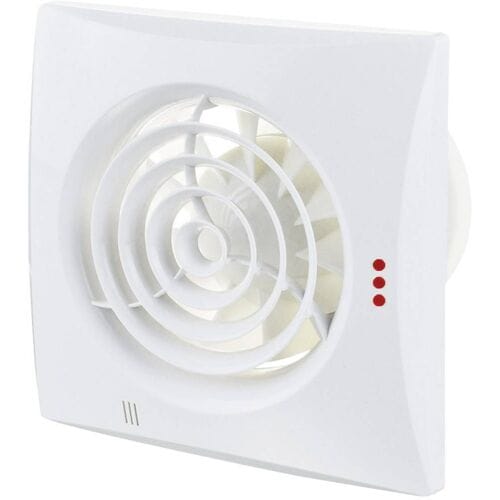 Badkamer - Toilet - Ventilator Quiet Ø100mm | zeer stil | (25dB) met kogellager en timer